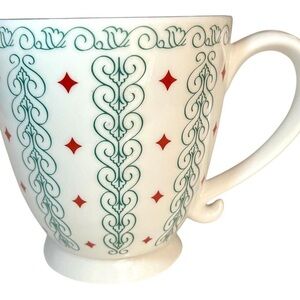 Vintage 2003 Starbucks Barista Holiday Footed Coffee Mug